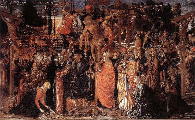 GOZZOLI, Benozzo Descent from the Cross sg Norge oil painting art